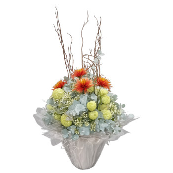 Arranjo de flores com Anastácia
