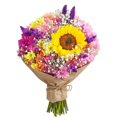 Buquê de flores do campo