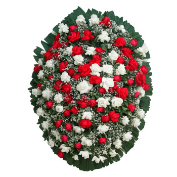Coroa de Flores com rosas colombianas 